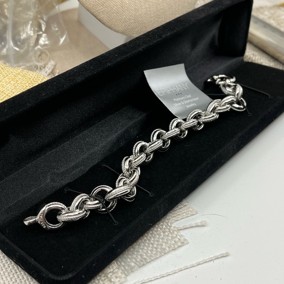 Vintage Milor Italy Epiphany 925 Sterling Silver Chain Bracelet - Picture 7 of 14